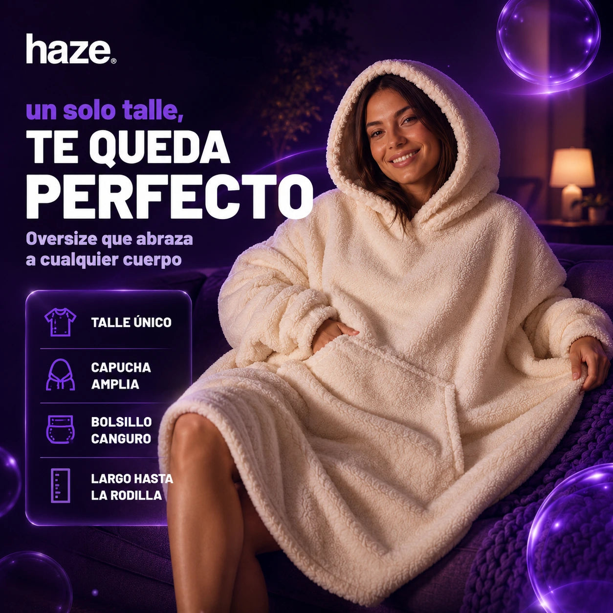 Buzo Manta haze® - talle único oversize, te queda perfecto
